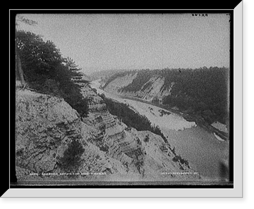 Historic Framed Print, High banks, Genesee River, Mt. Morris, N.Y. - 2,  17-7/8" x 21-7/8"