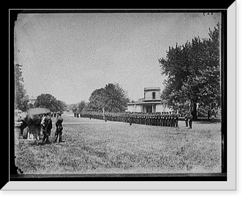 Historic Framed Print, [Dress parade, U.S. Naval Academy],  17-7/8" x 21-7/8"