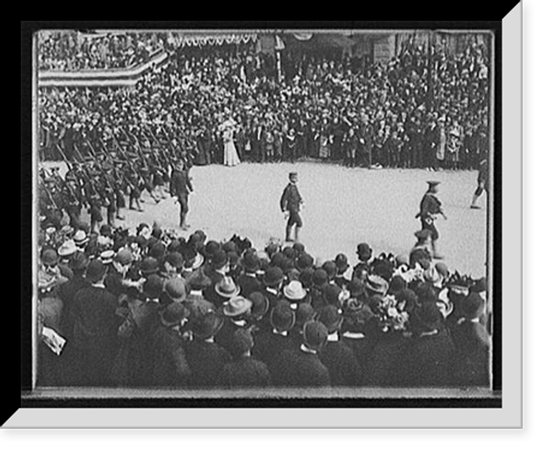 Historic Framed Print, [Sailors from the fleet, Dewey Land Parade] - 2,  17-7/8" x 21-7/8"