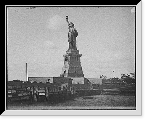 Historic Framed Print, [New York, N.Y., Harbor, Statue of Liberty (Profile)],  17-7/8" x 21-7/8"