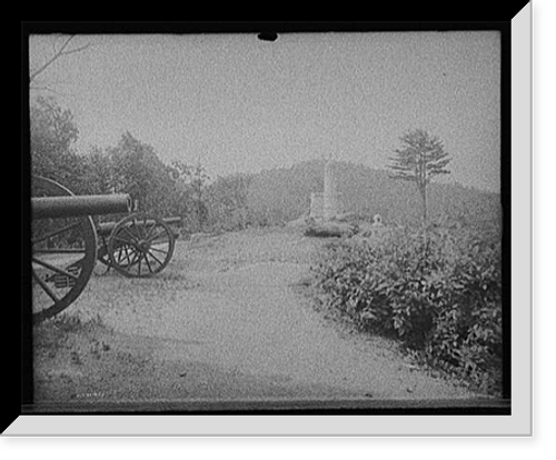 Historic Framed Print, [Round Top from Haslett's battery, Gettysburg, Pa.],  17-7/8" x 21-7/8"