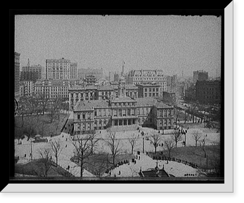 Historic Framed Print, [City Hall, New York, N.Y.],  17-7/8" x 21-7/8"