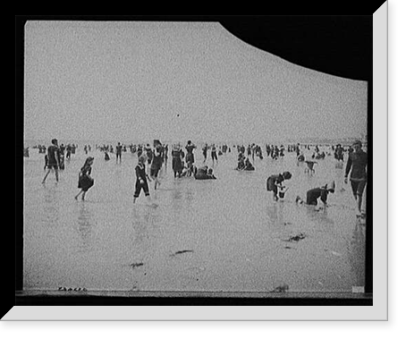 On the beach, Atlantic City, N.J. - 6, Vintage Wall Art