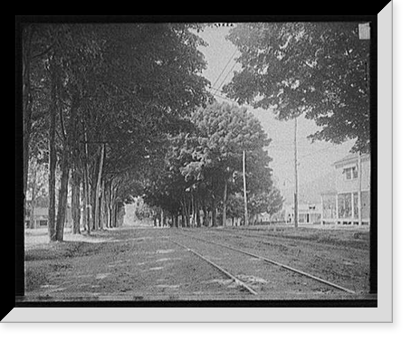 Historic Framed Print, [Main Street in village of Lake George, Lake George, N.Y.],  17-7/8" x 21-7/8"