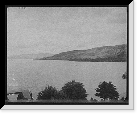 French Mount from Fort William Henry Hotel, Lake George, N.Y. Classic, Historic Reproduction