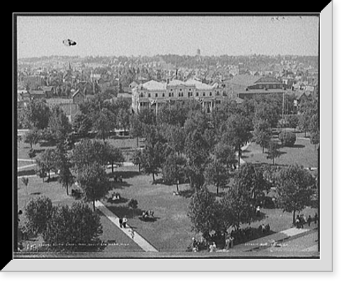 Historic Framed Print, South Canal Park, Sault Ste. Marie, Mich. - 5,  17-7/8" x 21-7/8"