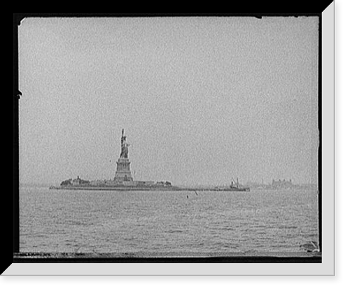 Historic Framed Print, [Statue of Liberty, New York harbor],  17-7/8" x 21-7/8"