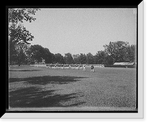 Historic Framed Print, [Battalion passing in review, West Point, N.Y.],  17-7/8" x 21-7/8"