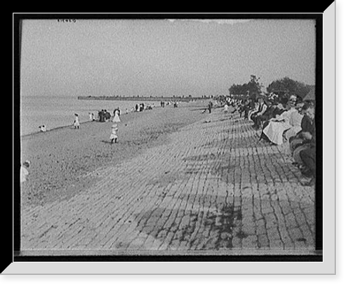 Historic Framed Print, [Chicago, Ill., in front of German Bldg., Jackson Park],  17-7/8" x 21-7/8"