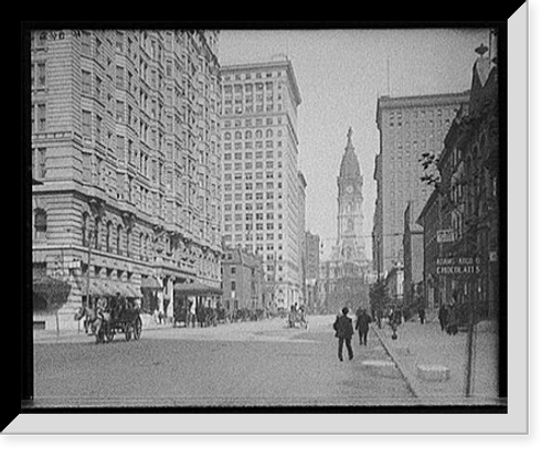 Historic Framed Print, [Broad Street north from Locust, Philadelphia, Pa.] - 2,  17-7/8" x 21-7/8"