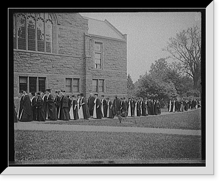 Faculty marching to chapel, Mount Holyoke College, South Hadley, Mass. Classic, Antique Poster