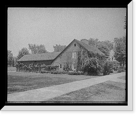 Old Day House, West Springfield, Mass, Antique Poster