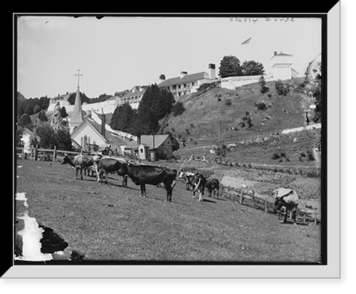 Historic Framed Print, [Picturesque Fort Mackinac, Mackinac Island, Mich.] - 2,  17-7/8" x 21-7/8"