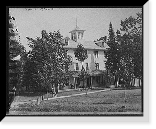Historic Framed Print, [Pike's Summer Hotel, Hamill's Inland Route, Cheboygan-Petoskey, Mich.],  17-7/8" x 21-7/8"