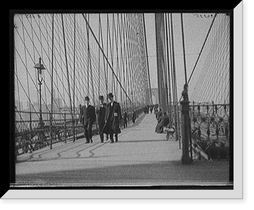 Historic Framed Print, [Brooklyn Bridge, New York, N.Y.] - 4,  17-7/8" x 21-7/8"