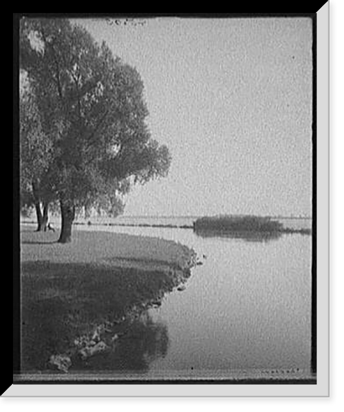 Historic Framed Print, [South from Willow Island, Niagara Falls, N.Y.],  17-7/8" x 21-7/8"