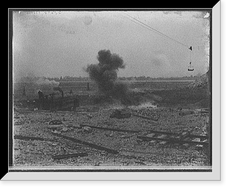 Exploding 800 lbs. of dynamite, Livingstone Channel, Mich, Vintage Print
