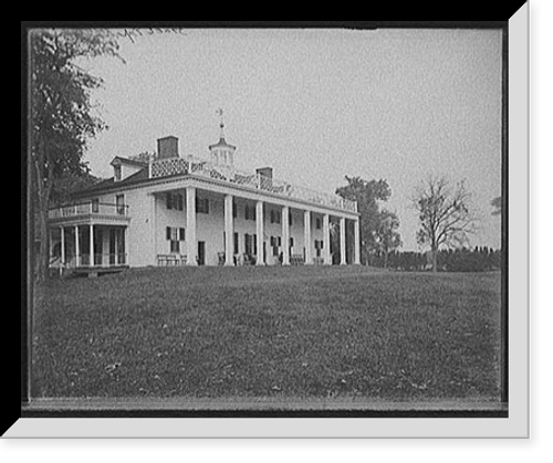 Historic Framed Print, [Mt. Vernon, Va., the mansion and grounds] - 4,  17-7/8" x 21-7/8"