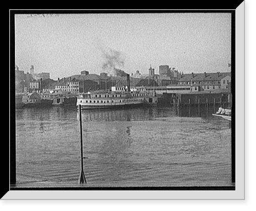 Historic Framed Print, [The Basin, Baltimore, Md.] - 2,  17-7/8" x 21-7/8"