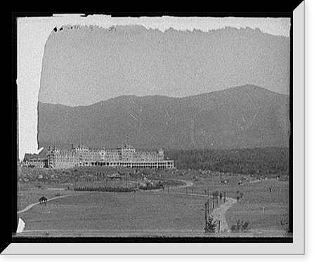 Historic Framed Print, [Mount Washington Hotel & Presidential Range from Mount Pleasant House, White Mtns., N.H.] - 2,  17-7/8" x 21-7/8"