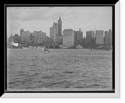 Historic Framed Print, [Skyline, New York from New Jersey, New York, N.Y.] - 2,  17-7/8" x 21-7/8"