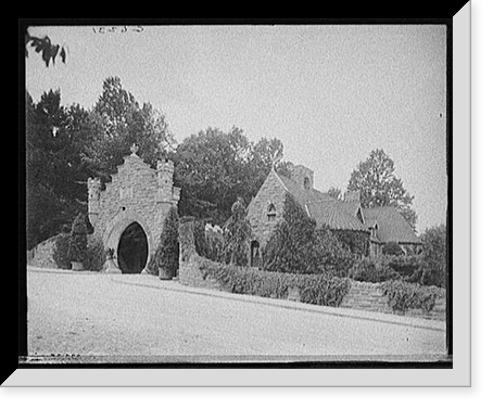 Antique Scenic Print - Philadelphia, Pennsylvania - Lodge gate, Harrison