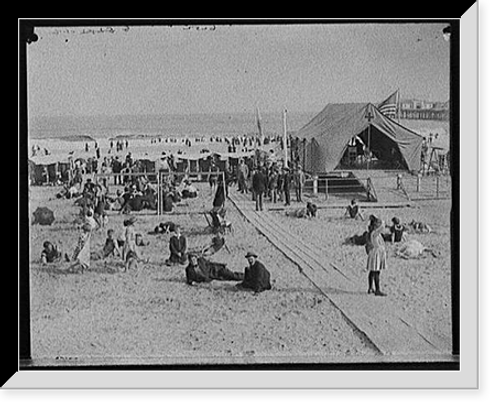 Historic Framed Print, [Surf bathing, Atlantic City, N.J.],  17-7/8" x 21-7/8"