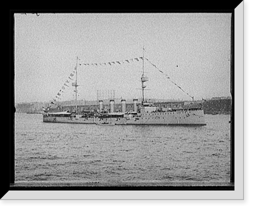 Historic Framed Print, [Duke of Edinburgh, British cruiser],  17-7/8" x 21-7/8"