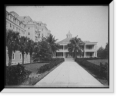 Hotel Royal Poinciana, east facade, Palm Beach, Fla, Vintage Wall Art