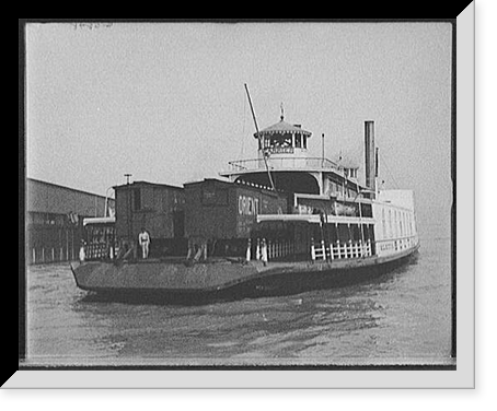 Southern Pacific Railroad transfer boat carrier, New Orleans, La, Historic Reproduction
