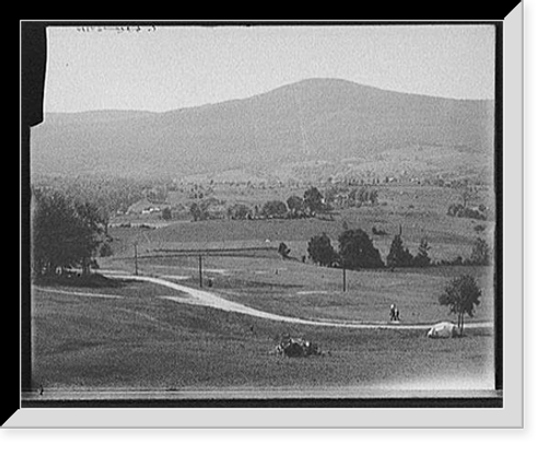 Historic Framed Print, [Mount Greylock from the golf links, Adams, Mass.],  17-7/8" x 21-7/8"