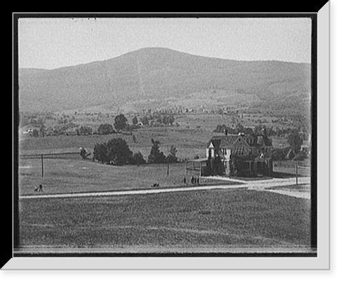 Historic Framed Print, [Mount Greylock from the golf links, Adams, Mass.] - 2,  17-7/8" x 21-7/8"