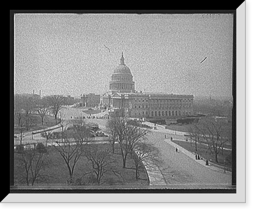Historic Framed Print, [North view of United States Capitol, Washington, D.C.],  17-7/8" x 21-7/8"