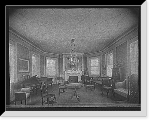Historic Framed Print, The Council chamber, Washington's headquarters, Morris-Jumel Mansion,  17-7/8" x 21-7/8"