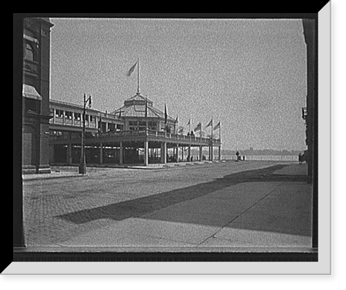 Historic Framed Print, [Wayne Hotel pavilion, Detroit, Mich.],  17-7/8" x 21-7/8"