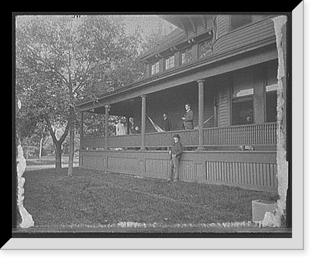 C.S. Jackson group on Dudley Walker's porch, Vintage Wall Art
