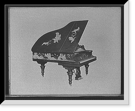 A Grand piano, cupids on cover, Vintage Wall Art