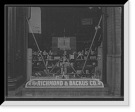 Window display, Richmond & Backus Co., Detroit, Mich, Vintage Poster