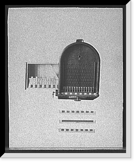 The Caille-Schiemer Co. bagatelle machine from above, Vintage Wall Art