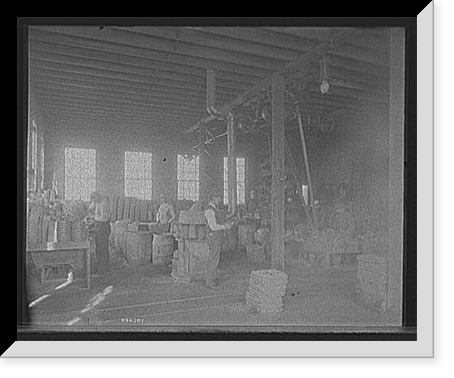 Historic Framed Print, [Glazier Stove Company, grinding room, Chelsea, Mich.],  17-7/8" x 21-7/8"