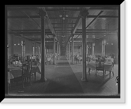 Alma Sanitarium, dining room, Alma, Mich. Classic, Vintage Print