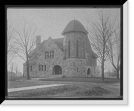 Historic Framed Print, [Starkweather Hall, Students' Christian Association, Michigan State Normal College, Ypsilanti, Mich.],  17-7/8" x 21-7/8"