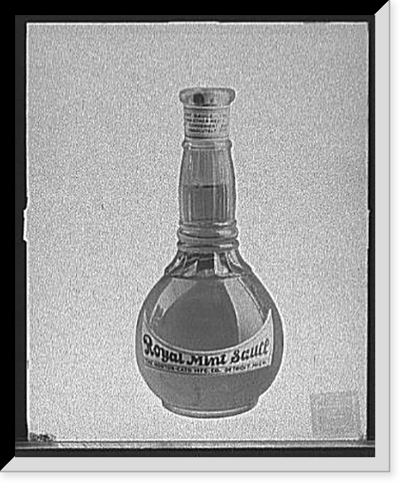 Bottle of Royal Mint Sauce made for Horton-Cato Mfg. Co, Vintage Poster