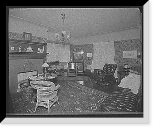 Historic Framed Print, [Residence of Albert E. Silk, reception room, Detroit, Mich.] - 2,  17-7/8" x 21-7/8"