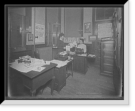 Stenographers' room, Leland & Faulconer Manufacturing Co., Detroit, Mich, Antique Poster