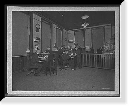 Historic Framed Print, [Detroit, Mich., general office, Leland and Faulconer Co.],  17-7/8" x 21-7/8"