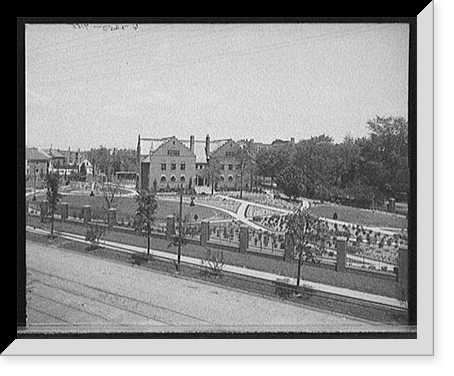Historic Landscape - Michigan - View of home and landscaped garden