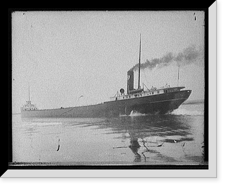 Freighter Daniel J. Morrell under steam, Antique Poster