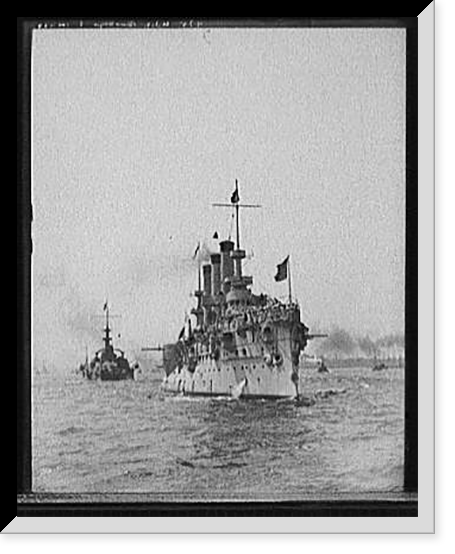 U.S.S. Brooklyn & Massachusetts Classic, Antique Print