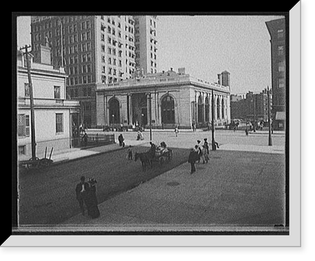 Vintage Americana Print - Detroit, Michigan - Peoples State Bank